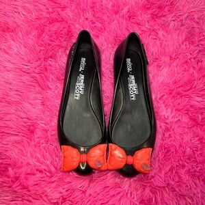 Melissa X Jeremy Scott Inflatable Bow Jelly Flats Size 39